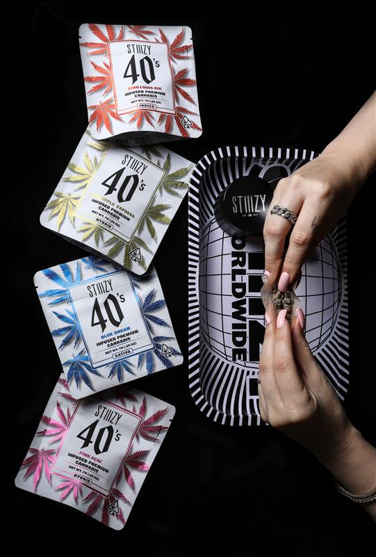 STIIIZY 40's Infused Flower | Premium 7g Mylar Bag